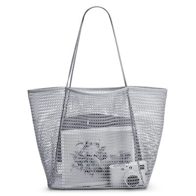 Mesh Shower Tote Beach Bag Travel Storage Wash Bag For Outdoor Camping Quick Dry