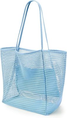 Mesh Shower Tote Beach Bag Travel Storage Wash Bag For Outdoor Camping Quick Dry