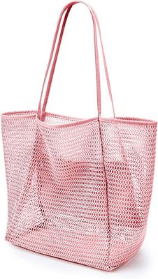Mesh Shower Tote Beach Bag Travel Storage Wash Bag For Outdoor Camping Quick Dry