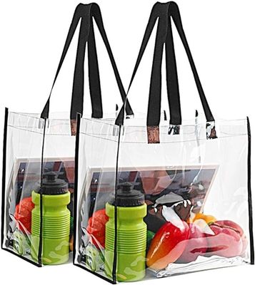 Lager Capacity Professional Transparent Bag Lightweight Clear Durable Soft Pvc Tote Bag