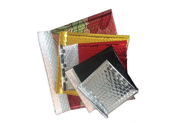 Waterproof Metallic Bubble Mailer Packaging Bags Padded Shipping Envelopes