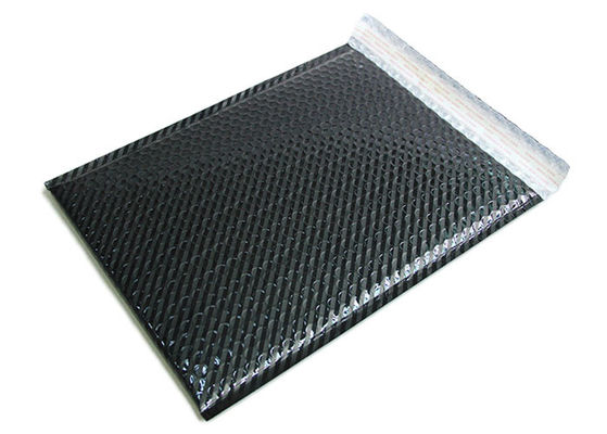 Aluminum Foil Plastic Black Bubble Wrap Packaging Bags For Shipping