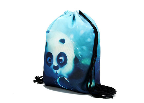 Folding Canvas Drawstring Backpack 39*30cm Cinch Sack Backpack