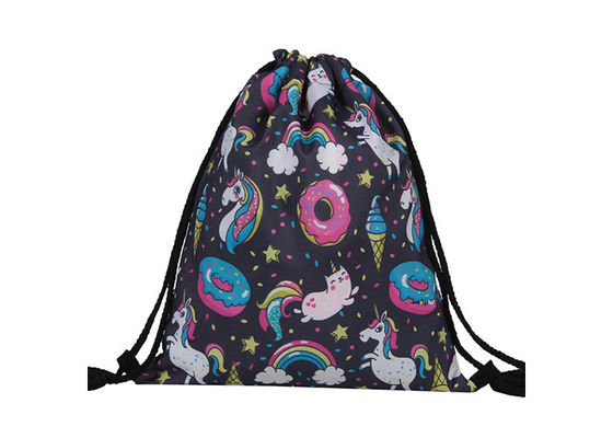 210d Polyester Drawstring Bag Backpack Sack Bags Silk Screen Printed