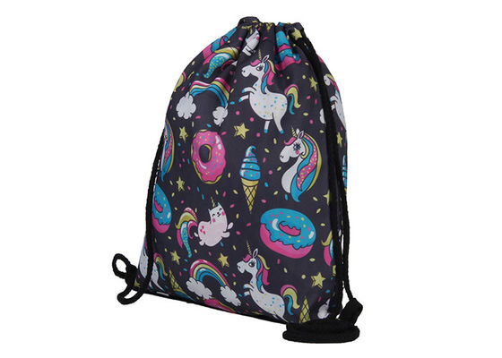 210d Polyester Drawstring Bag Backpack Sack Bags Silk Screen Printed