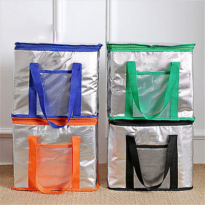 Nylon Handing Insulated Tote Lunch Bag For Women Ladies Girls