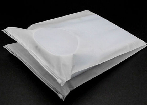 Clear Zipper Garment Plastic Packaging Bags Plastic Material For Clothes