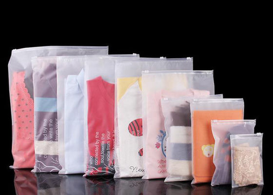 Garment Reclosable Plastic Mail Packaging Bags Zip Lock Poly Bags For Shipping Clothes