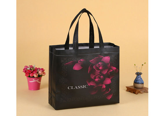 Grocery Shopping Eco Canvas Bags Custom Printing Folding Non Woven Fabric Bags