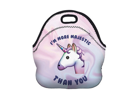 Neoprene material costom print cute lunch bags , lunch bags for kids